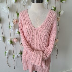 Forever21 pink oversize sweater